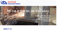 Desktop Screenshot of haylexmanufacturing.com